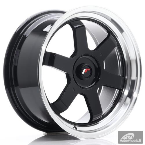 JR Wheels JR12 17x8 ET35 Blank Gloss Black