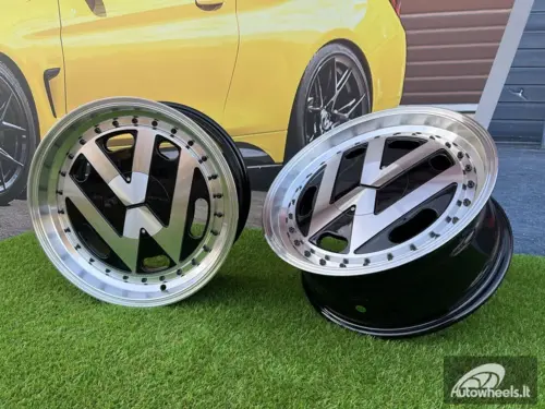 Ratlankis VW Classic style 17X7.5J 5X100 ET30 57.1 Black with face machined