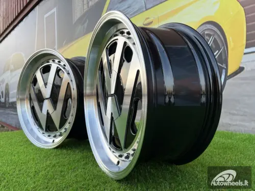 Ratlankis VW Classic style 17X7.5J 5X100 ET30 57.1 Black with face machined