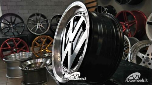 Ratlankis VW Classic style 17X7.5J 5X100 ET30 57.1 Black with face machined