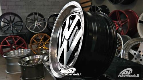 Ratlankis VW Classic style 16X7J 5X100 ET30 57.1 Black with face machined