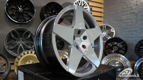 Ratlankis Star 17X8J 5X112 ET35 57.1 Hyper silver with milling