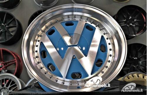 Ratlankis VW Classic Style 17X8J 5X100/5X112 ET20 73.1 Blue polished