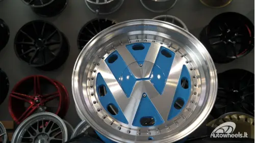 Ratlankis VW Classic Style 17X9J 4X100/4X108 ET15 73.1 Blue polished