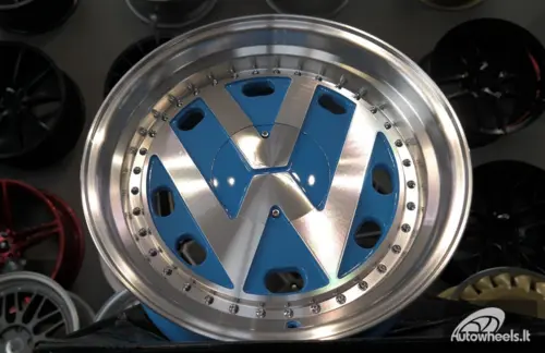 Ratlankis VW Classic Style 17X9J 4X100/4X108 ET15 73.1 Blue polished