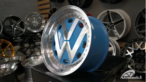 Ratlankis VW Classic Style 17X9J 4X100/4X108 ET15 73.1 Blue polished