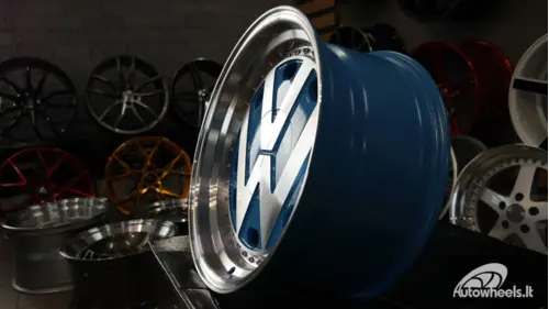 Ratlankis VW Classic Style 17X9J 4X100/4X108 ET15 73.1 Blue polished