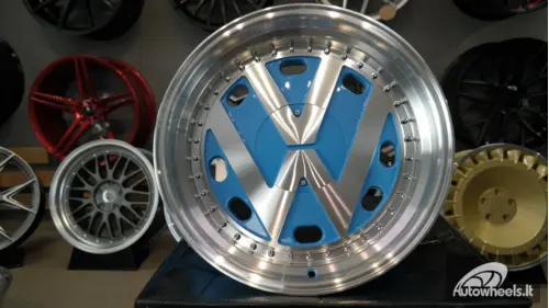 Ratlankis VW Classic Style 17X9J 4X100/4X108 ET15 73.1 Blue polished