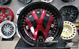 Ratlankis VW Classic Style 17X9J 4X100/4X108 ET15 73.1 Red polished