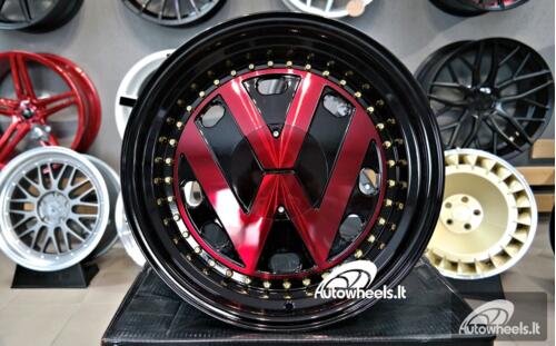 Ratlankis VW Classic Style 17X9J 4X100/4X108 ET15 73.1 Red polished