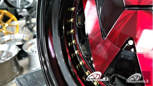 Ratlankis VW Classic Style 17X9J 4X100/4X108 ET15 73.1 Red polished