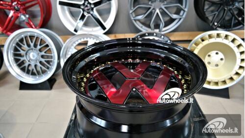 Ratlankis VW Classic Style 17X9J 4X100/4X108 ET15 73.1 Red polished