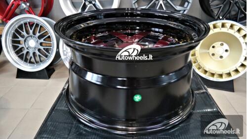 Ratlankis VW Classic Style 17X9J 4X100/4X108 ET15 73.1 Red polished