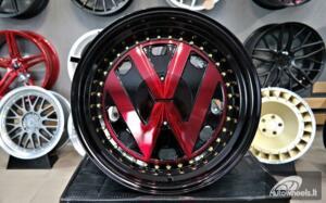 Ratlankis VW Classic Style | R17X9J 4X100/4X108 ET15 73.1 Red polished