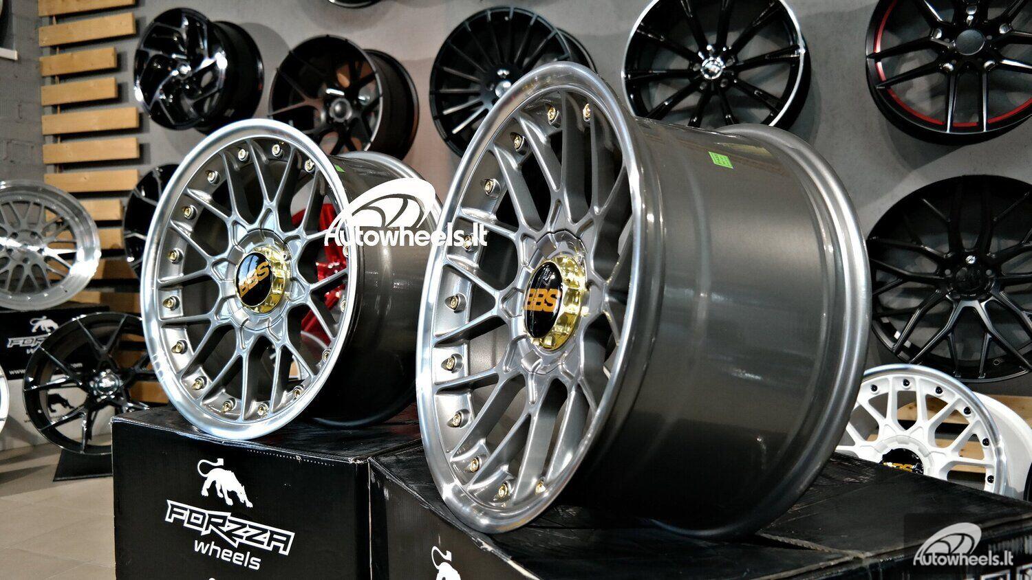 KING　BBS 17x8J ② Ratlankis BBS RC Style 17X8J 4X100/4X114.3 ET25 73.1 Grey with