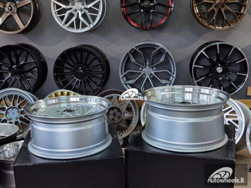 Ratlankis R18x9  5X112  ET  30  66.6  B5852  Silver+Polished Lip (SP)  For MER  (P)  (MONOBLOCK Style Rear+Front)