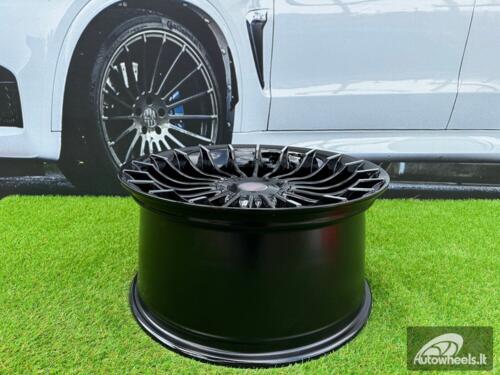 Ratlankis R18x8.5  5X120  ET  33  72.6  BK273  Black Polished (MB)  For BMW  (K4)  (ALPINA Style Rear+Front)