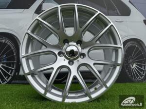 Ratlankis R18x8.5  5X120  ET  35  72.6  BK663  Machined Silver (MS)  For BMW  (K4)  (Rear+Front)
