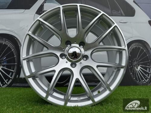 Ratlankis R18x9.5  5X120  ET  38  72.6  BK663  Polished Silver (MS)  For BMW  (P2+K2+P)  (Rear+Front)