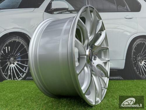 Ratlankis R18x9.5  5X120  ET  38  72.6  BK663  Polished Silver (MS)  For BMW  (P2+K2+P)  (Rear+Front)
