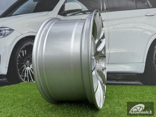 Ratlankis R18x9.5  5X120  ET  38  72.6  BK663  Polished Silver (MS)  For BMW  (P2+K2+P)  (Rear+Front)