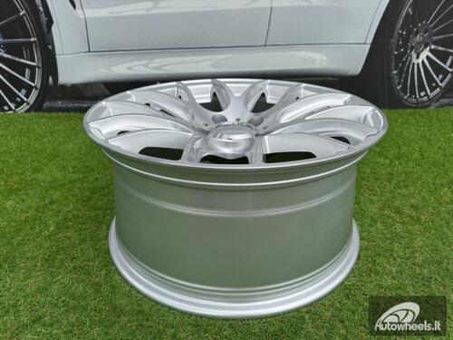 Ratlankis R18x9.5  5X120  ET  38  72.6  BK663  Polished Silver (MS)  For BMW  (P2+K2+P)  (Rear+Front)