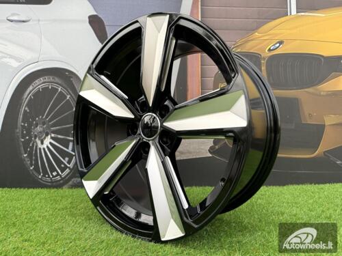 Ratlankis R21x9  5X112  ET  31  66.5  A5470  Black Polished (MB)  For AUD  (K4+P)  (MILLING)