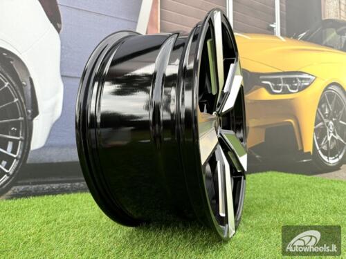 Ratlankis R21x9  5X112  ET  31  66.5  A5470  Black Polished (MB)  For AUD  (K4+P)  (MILLING)