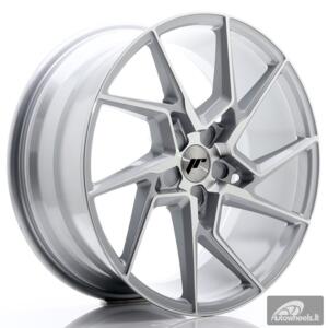 JR Wheels JR33 20x9 ET20-48 5H BLANK Silver Machined Face