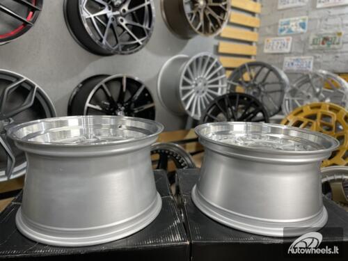 Ratlankis AC Schnitzer Style RH XD 17X10J 5X120 ET20 74.1 Silver with polished lip