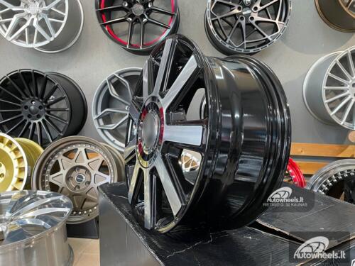 Ratlankis Quanto Sprinter style 16X6.5J 6X130 ET54 84.1 Black with machined face