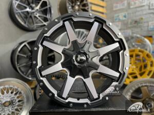 Ratlankis 4x4 Gustof F150 Navigator Off road style 20X9J 6X135 ET10 87.1 Black polished with machined face