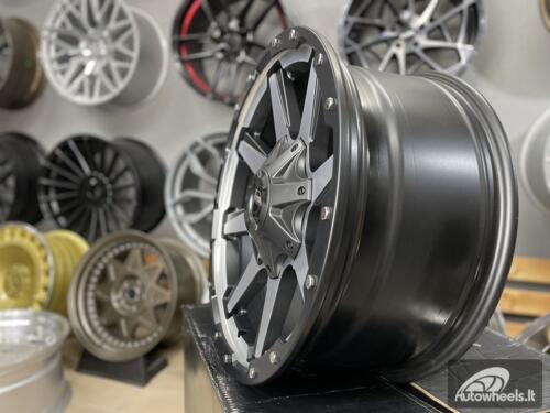 Ratlankis 4x4 Gustof F150 Navigator Off road style 20X9J 6X135 ET10 87.1 Black polished with machined face