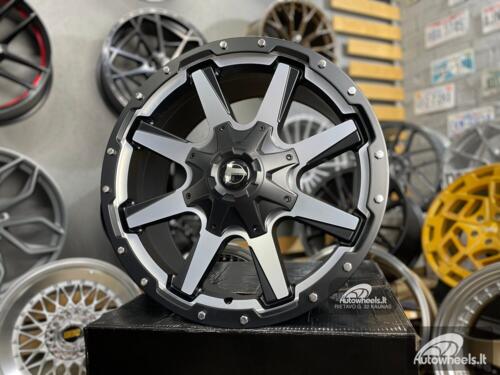 Ratlankis 4x4 Gustof F150 Navigator Off road style 20X9J 6X135 ET10 87.1 Black polished with machined face