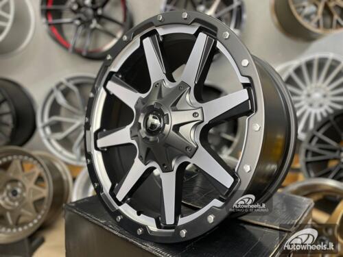 Ratlankis 4x4 Gustof F150 Navigator Off road style 20X9J 6X135 ET10 87.1 Black polished with machined face