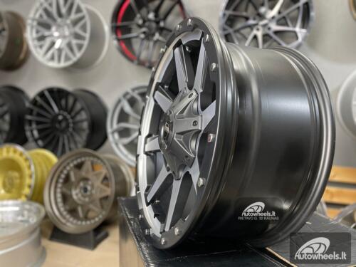 Ratlankis 4x4 Gustof F150 Navigator Off road style 20X9J 6X135 ET10 87.1 Black polished with machined face