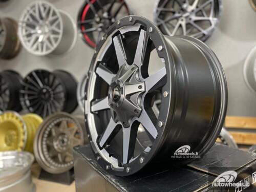 Ratlankis 4x4 Gustof F150 Navigator Off road style 20X9J 6X135 ET10 87.1 Black polished with machined face