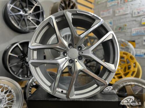 Ratlankis GLE53 AMG GL ML Style 21X10J 5X112 ET45 66.6 Grey polished