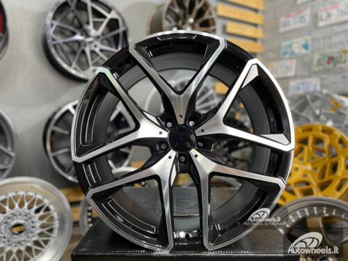 Ratlankis GLE53 AMG GL ML Style 21X10J 5X112 ET45 66.6 Black polished