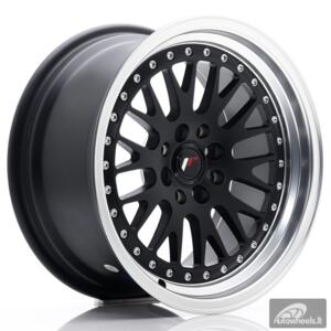 JR Wheels JR10 16x8 ET20 4x100/108 Matt Black w/Machined Lip