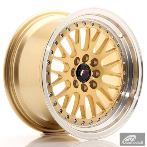 JR Wheels JR10 16x8 ET20 4x100/108 Gold w/Machined Lip