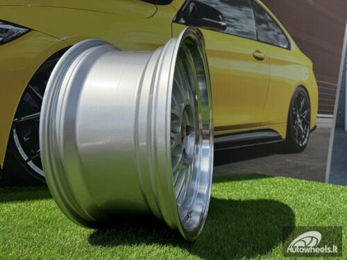 Ratlankis R18x8  5X120  ET  20  74.1  A1025  Silver Shining+Polished Lip (SSPL)  For RACIN  (P)  (Rear+Front Style BBS)