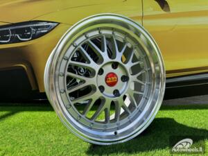 Ratlankis R18x9  5X120  ET  15  74.1  A1025  Silver Shining+Polished Lip (SSPL)  For RACIN  (P)  (Rear+Front Style BBS)