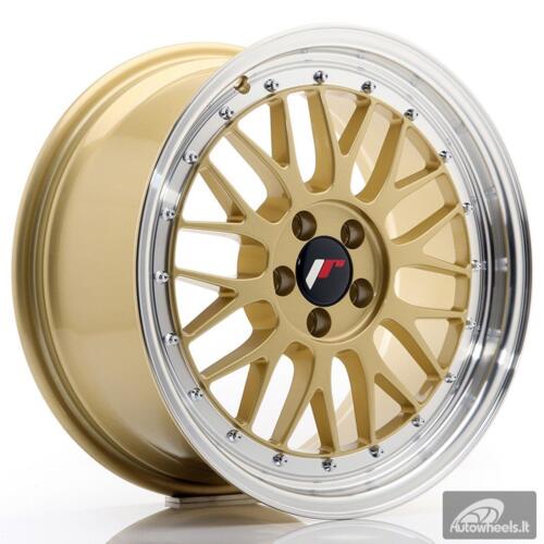 JR Wheels JR23 17x8 ET35 5x100 Gold w/Machined Lip