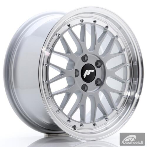 JR Wheels JR23 17x8 ET35 5x100 Hyper Silver w/Machined Lip