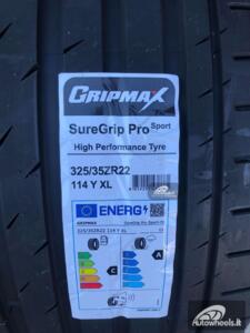 Padanga Gripmax SureGrip Pro Sport R22 285/40