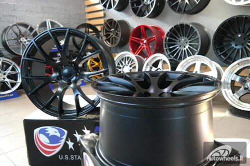 Ratlankis R20x9.5  5X115  ET  18  71.5  B5054  Black Half Matt (BLHM)  For RACIN  (K2)  (DODGE (Rear+Front))