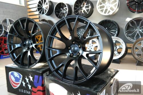 Ratlankis R20x9.5  5X115  ET  18  71.5  B5054  Black Half Matt (BLHM)  For RACIN  (P)  (DODGE (Rear+Front))