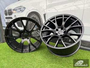 Ratlankis R20x9.5  5X115  ET  18  71.5  B5054  Black Half Matt (BLHM)  For RACIN  (P+K4)  (DODGE (Rear+Front))