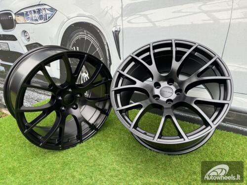 Ratlankis R20x11  5X115  ET  18  71.5  B5054  Black Half Matt (BLHM)  For RACIN  (K4)  (DODGE (Rear+Front))